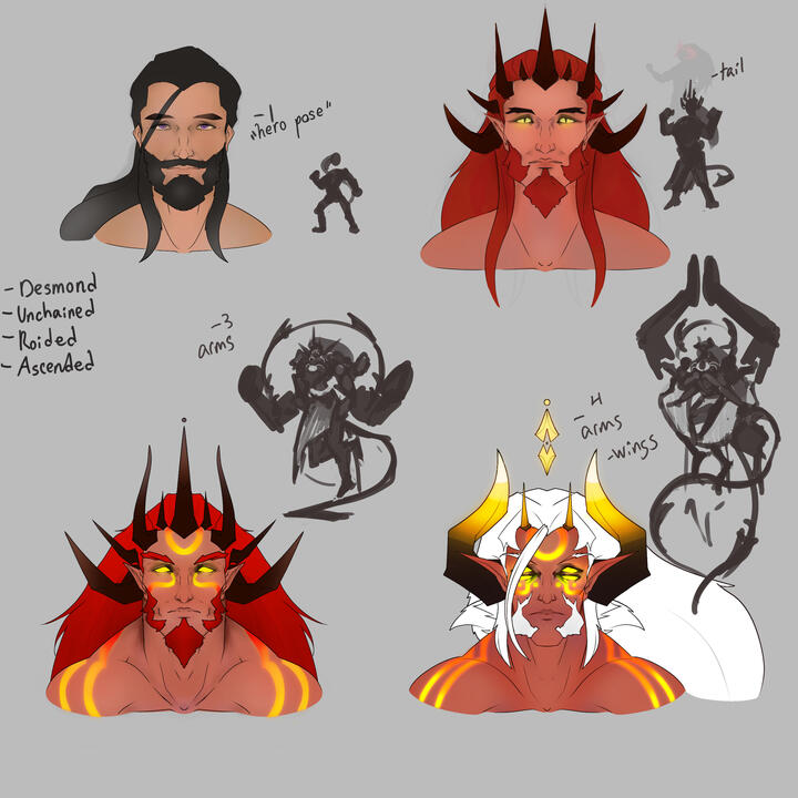 Desmond to Obvisarious- Boss Fight Stages Concept